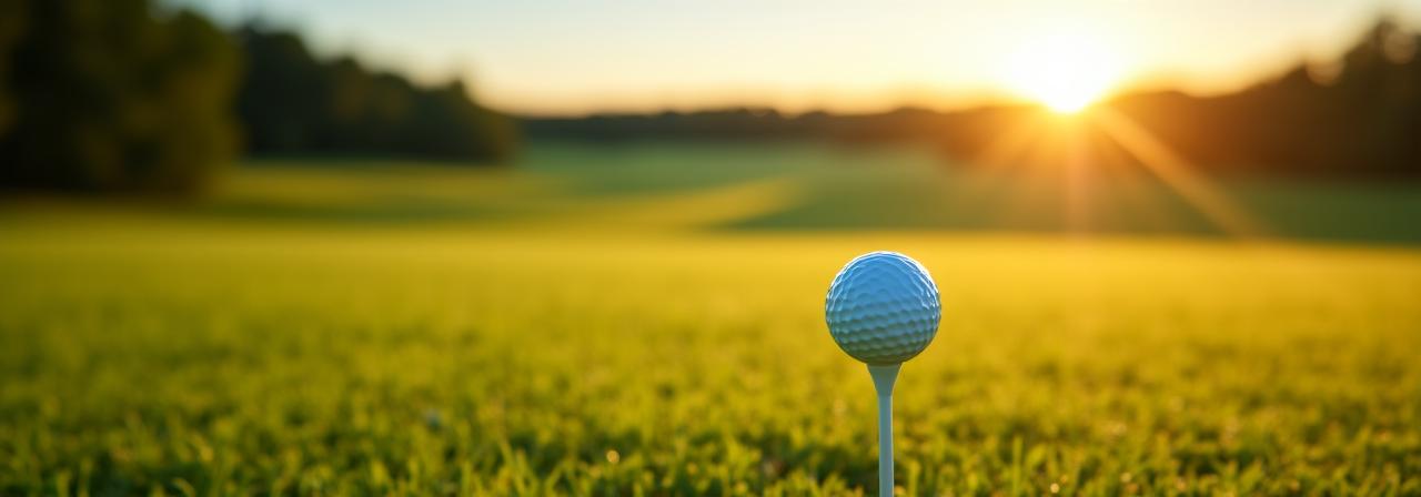 Stilisierte Darstellung von Sicherheit und Natur auf dem Golfplatz